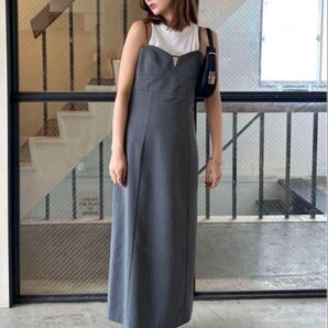 Re:EDIT リエディライトツイルカッティングデザインIラインキャミワンピース