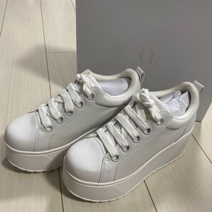 【新品】鈴木亜美さん プロデュース プラットフォーム 厚底 ホワイト Lサイズ