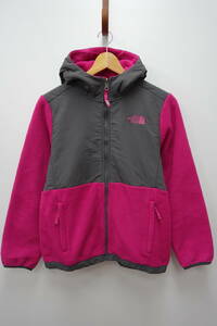 32W ノースフェイスTHE NORTH FACE フルジップ フリースフーディージャケット デナリ POLARTEC 【GIRLS　L】