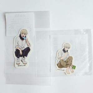 狗巻棘 呪術廻戦 ステッカー シール アイス リラックスシリーズ 2枚セット