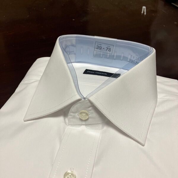 Dress Camicia 形態安定白無地ワイシャツ M(39-78) 抗菌防臭