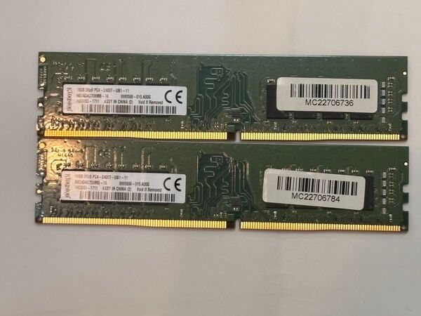 Kingston PC4 2400T 32GB (16gx2個) デスクトップ用 UDIMM 動作確認済み