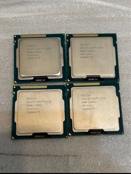 【完動品】Intel Core i7 3770 3.40Ghz SR0PK LGA1155 4個セット