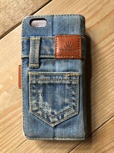  prejudice new goods Denim book type .. taste jeans notebook type smartphone 6/6S pouch mobile cover protection BOO K(ka) do inserting book TRIDENT postage 140 jpy American Casual 