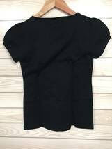 送料無料 tsumori chisato ツモリチサト レディース Tシャツ カットソー 黒 ブラック 可愛い シンプル デザイン 日本製 サイズ Ｍ プリント_画像2
