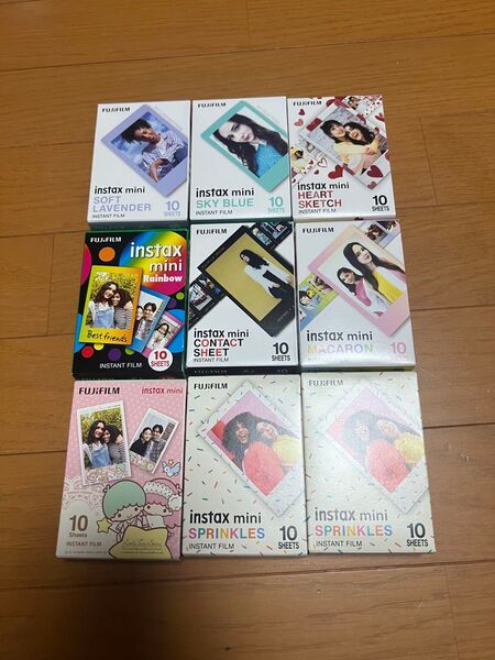 新品 未開封品 富士フイルム インスタントフィルム チェキ INSTAX MINI 10 Sheets x 9箱