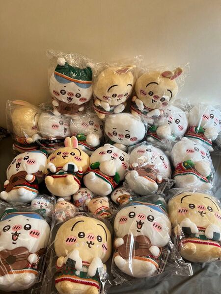 ちいかわ エニマイくじ ぬいぐるみ マスコットグッズまとめ売り 計23点  ハチワレ うさぎ 栗まんじゅう