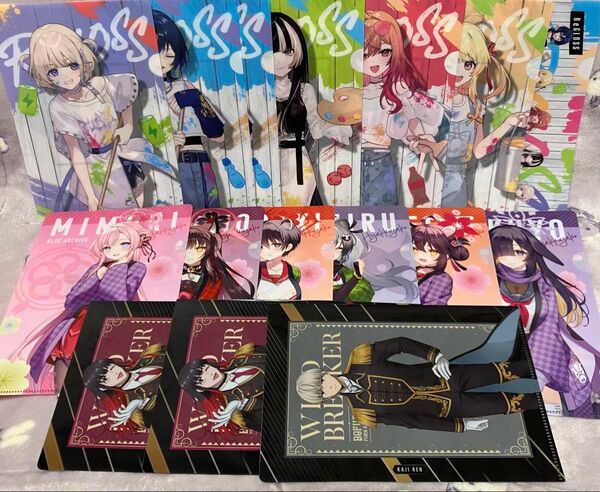 ファミリーマート ブルーアーカイブ他 A5クリアファイル いろいろ16枚セット