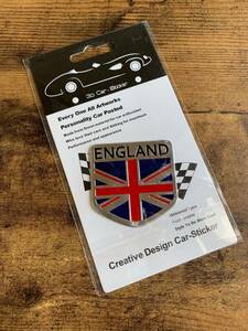 イングランド　イギリス国旗　英国　エンブレム　車　自動車　ミニクーパー　走り屋　カスタム　アルミステッカー1枚