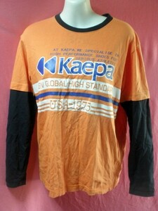 ＵＳＥＤ キッズ Kaepa Ｔシャツ サイズ１６０ オレンジ/黒系