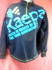 USED Kids kaepa тренировочный верхняя одежда только ② размер 160 темно-синий серия 