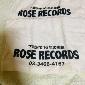下北沢 ROSE RECORD タオル2枚 未使用品 曽我部恵一