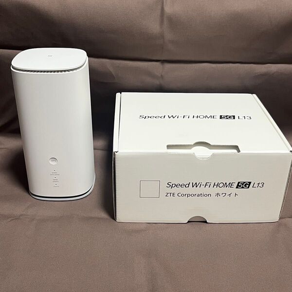 Speed Wi-Fi HOME 5G L13 ZTR02 ホワイト 本体