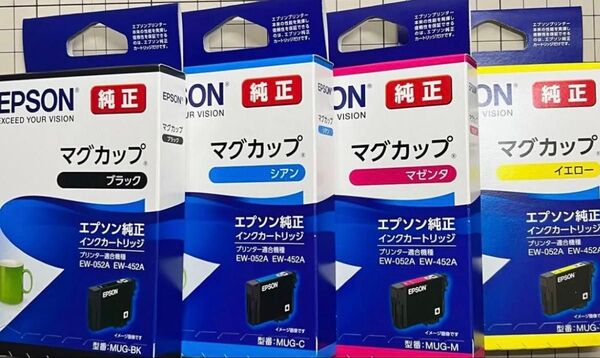 エプソン純正インクカートリッジ マグカップ 4色セット MUG-4CL