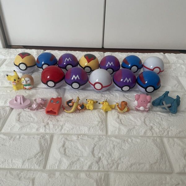 ポケットモンスター フィギュア ポケモン マスコット 指人形 モンスターボール スーパーボール マスターボール