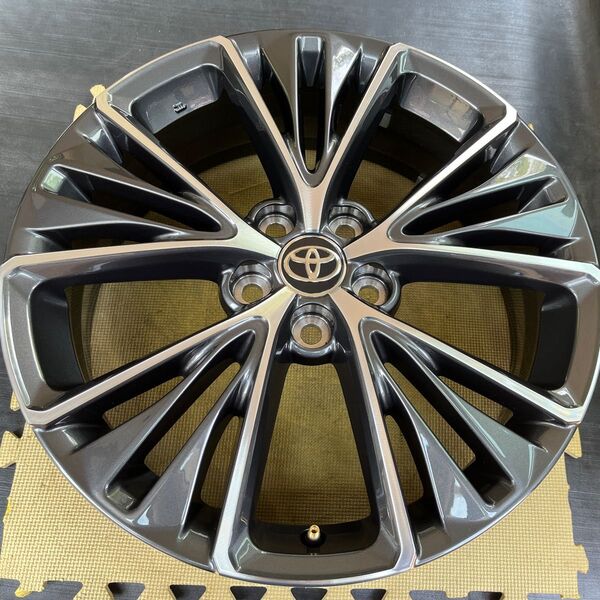 新車外し トヨタ 60系 プリウス 純正 ホイール1本 19インチ6.5J+40 切削光輝+ダークグレーメタリック F