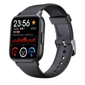 スマートウォッチ 1.69インチ 大画面 腕時計 Bluetooth5.0 ブラック