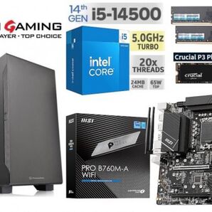 intel Core i5-14500/B760/DDR5 16G/M.2SSD 500G/Win11/Office