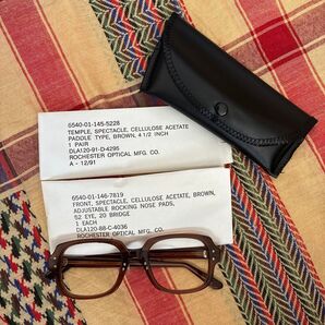 52-20ノーズパッド付き米軍実物80s眼鏡BCGメガネサングラスUSA