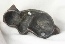 フランスビンテージ 子猫のフック 鋳型 鉄 真鍮 眠そうな愛らしい子ネコ オブジェやペーパーウエイトなどにも　クロネコ宅急便60サイズ_画像7