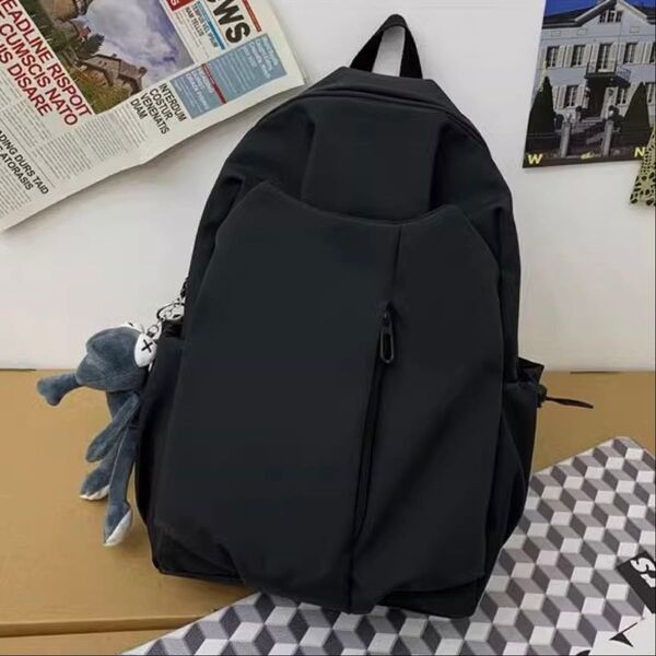 大容量リュックかばん 黒 ブラック 学生 通学 旅行 マザーズバック 防水 撥水