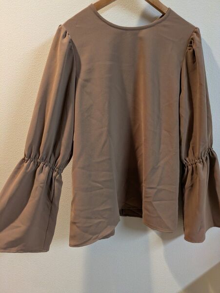 L 秋向けブラウン レディースブラウス しまむら シャンブル アベイル レディース talbyyumi