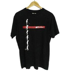 ブリジストン BREDGESTONE B'STYLE 黒 ブラック 半袖 宮里藍 Tシャツ tire safety メンズ シャツ ゴルフ ブリヂストン スイングデザイン