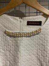 CLATHAS クレイサス　白ワンピース　38サイズ（Mサイズだと思います）婚活用にも清楚系　タグ付き_画像10