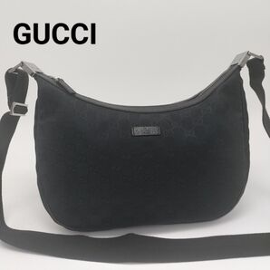 極美品★グッチ ショルダーバッグ ブラック 黒