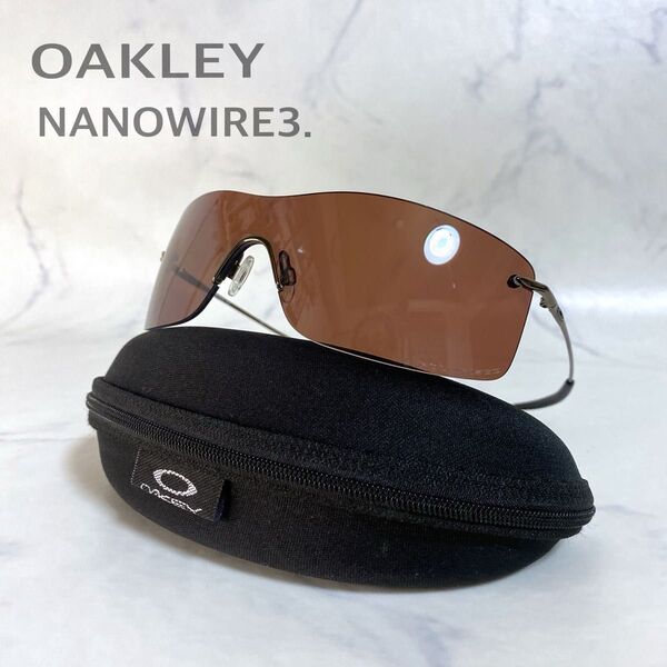 OAKLEY ナノワイヤー3.0 スタンダードフィット リムレス 偏光 y2k オークリー スポーツサングラス