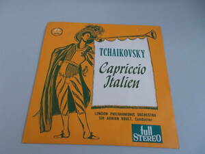 チャイコフスキー　作品45　イタリア綺想曲　33 1/3rpm　ノイズ多い　中古品