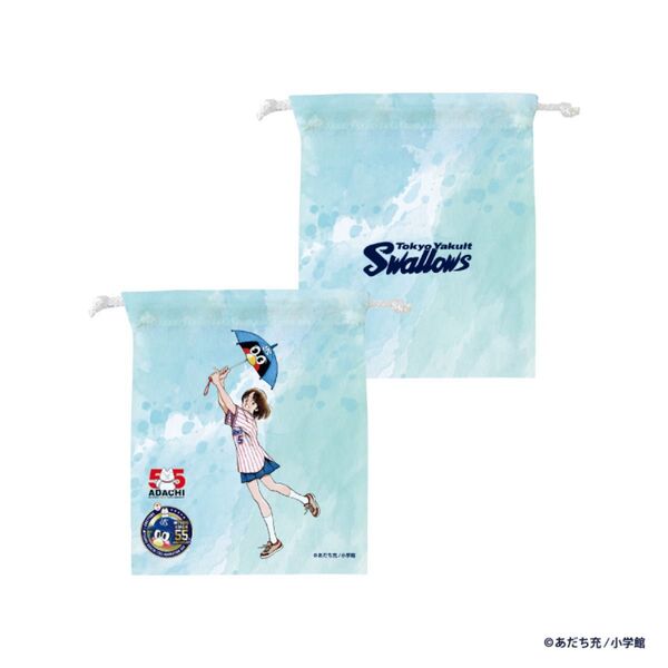 浅倉南 スワローズあだち充コラボDAY 巾着 東京ヤクルトスワローズ