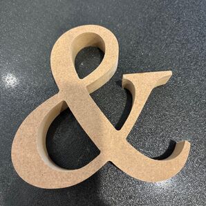 アンド記号 オブジェ 木製 インテリア 撮影小物