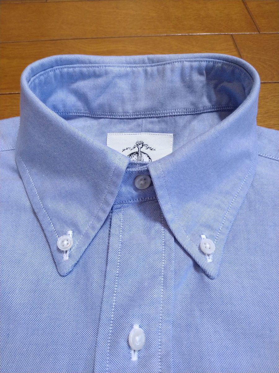 【レア】ブルックスブラザーズ　Brooks Brothers　ブラックフリース　半袖ボタンダウンシャツ　ライトブルーS