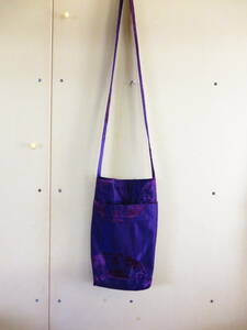 < water manner > kimono obi remake shoulder bag bag shoulder .. handmade hand made lovely easy stylish 5 eko-bag 