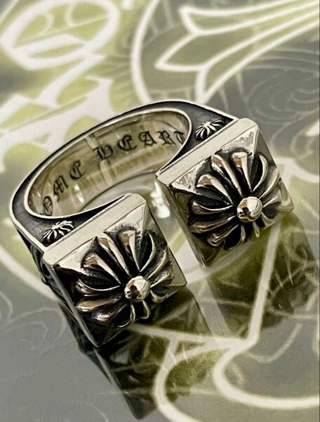 クロムハーツ◆Chrome hearts◆ナックル CHプラス リング◆20号◆シルバー925◆指輪