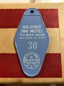 モーテルキー　カリフォルニア　本物　BIG RIVER キーホルダー　30