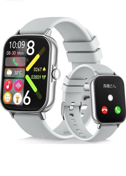 通話機能付き 1.91インチ大画面 Bluetooth 5.1 活動量計 smart watch 腕時計 歩数計