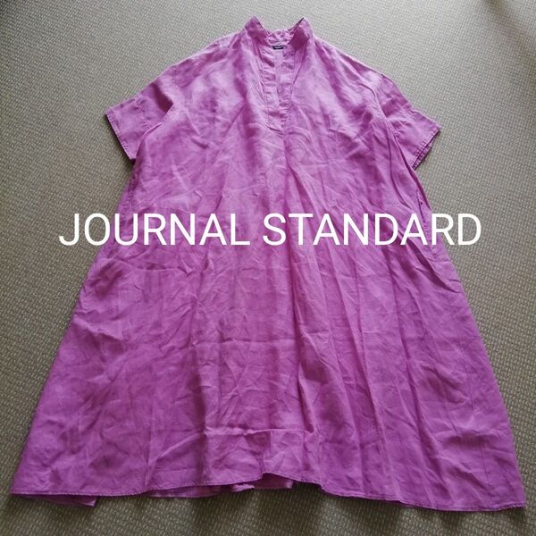 ジャーナルスタンダード JOURNAL STANDARD テレデラン60リネン Aライン ワンピース 半袖 五分袖 ポケット