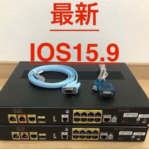 【CCNA、CCNP】2台Cisco891FJ 最新 IOS15.9