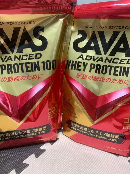 SAVAS アドバンストホエイプロテイン100 2100g ココア味x2袋セット