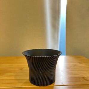 Spiral Pot 3号 ブラック3個セット3Dプリンター鉢