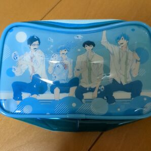 アニメキャラクター ポーチ 青