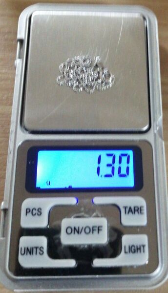 【値下不可】25084 k18wg 約1.3g カットボール ネックレス チェーン