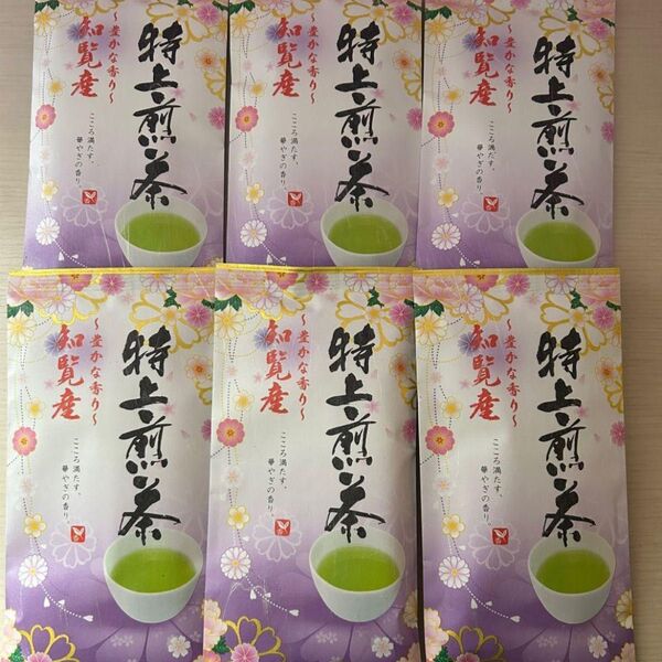 九州銘茶6袋セット鹿児島県知覧産特上煎茶 知覧茶 鹿児島県銘茶 お茶 緑茶 日本茶 知覧産