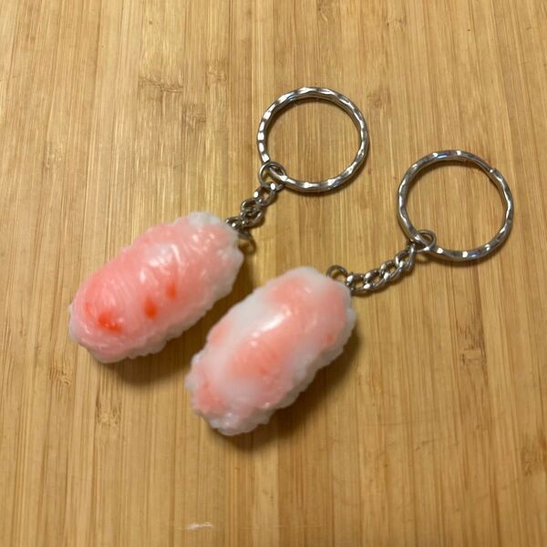 食品サンプル キーホルダー マグロ寿司 マグロなし シャリのみ