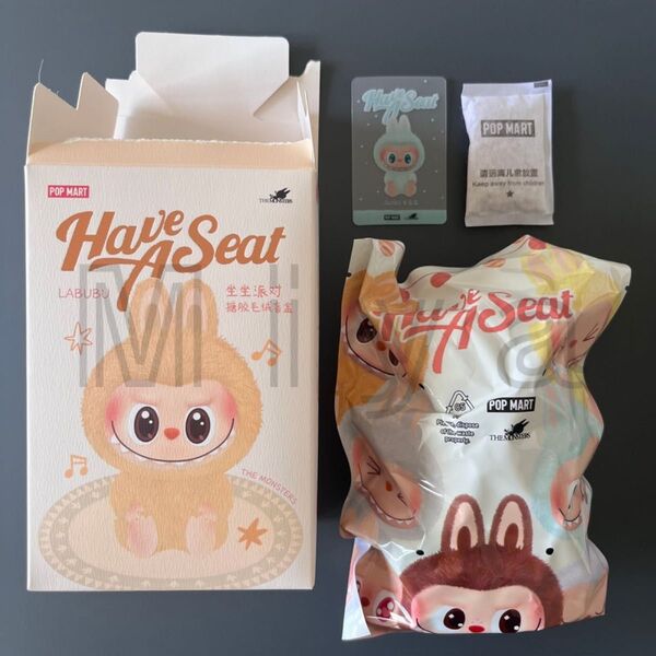 POP MART ぬいぐるみ Labubu ラブブ THE MONSTERS Have a Seat QUQU 正規品