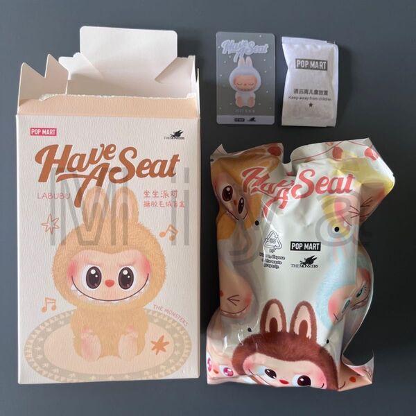 POP MART ぬいぐるみ Labubu ラブブ THE MONSTERS Have a Seat ZIZI 正規品