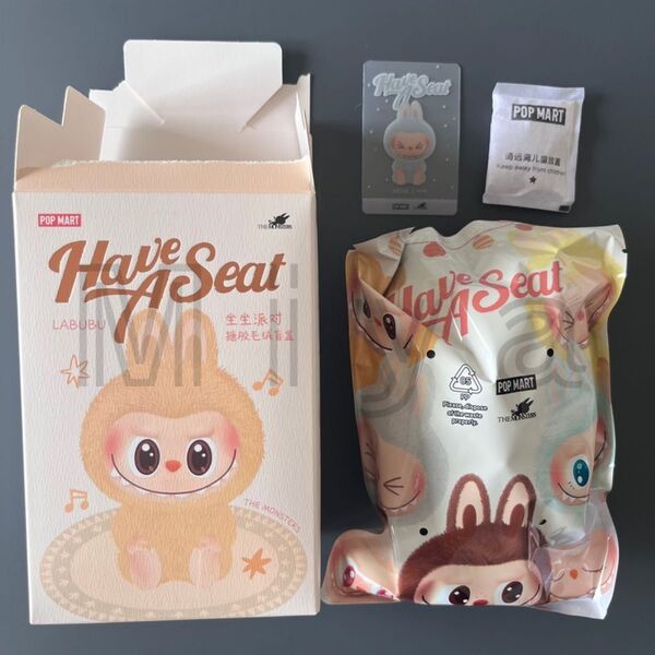 POP MART ぬいぐるみ Labubu ラブブ THE MONSTERS Have a Seat HEHE 正規品