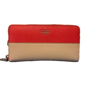 kate spade new york 長財布 バイカラー レッド